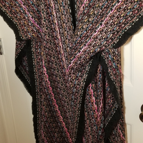 Free People Poncho Wrap, Multi-Color, OS with Tag - Picture 5 of 5